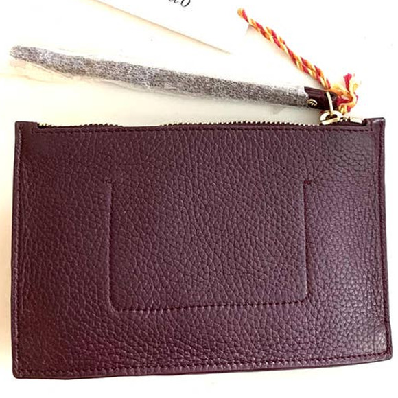 NWT Kate Spade On Purpose Cherry Cherries Leather Wristlet in Deep Plum - Picture 5 of 6